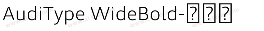 AudiType WideBold字体转换 AudiType WideBold字体转换